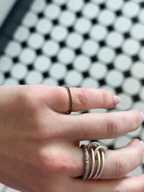 18k diamond ring size 3